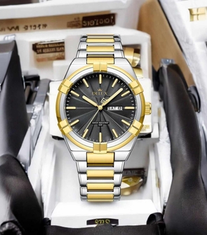 DELUX 9218 silver gold black