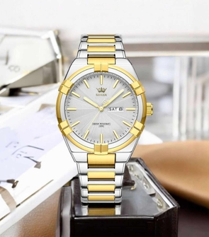 DELUX 9218 sliver gold white