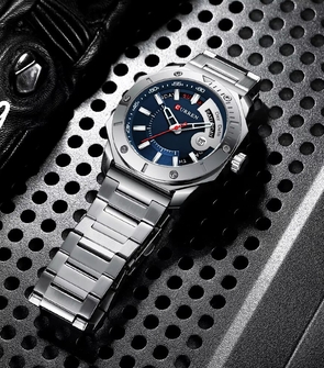 CURREN 8344 silver blue