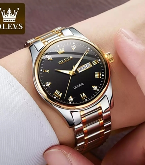 OLEVS 5563 NEW Silver Gold Black