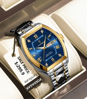 Poedagar 958 NEW silver gold blue