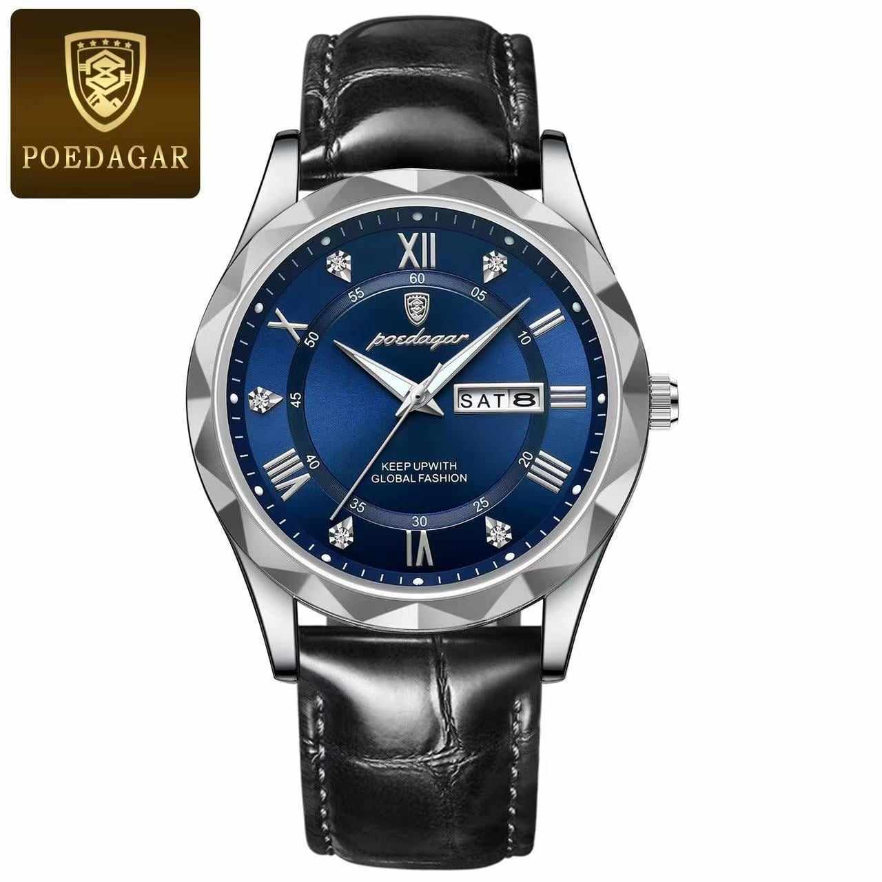 POEDAGAR 615L Black Silver Blue