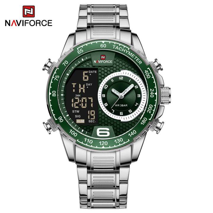 NAVIFORCE NF9199 Silver Green Black