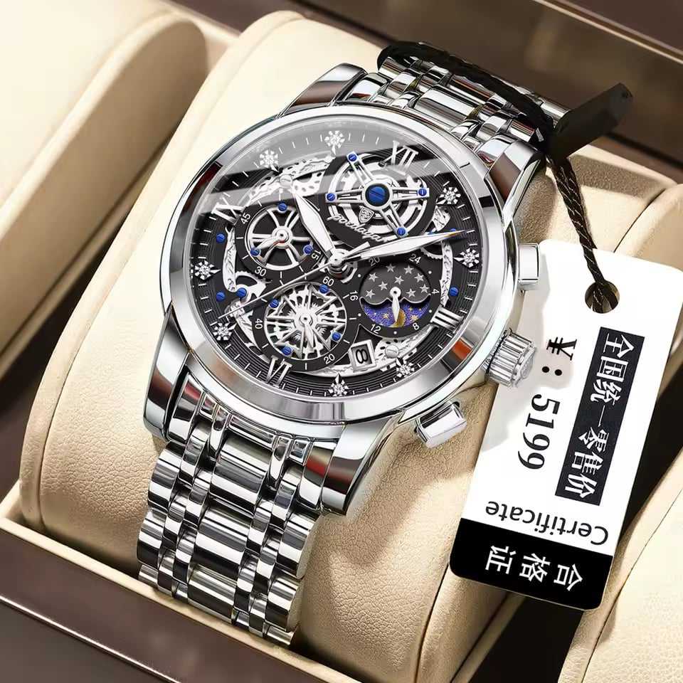 POEDAGAR 984 NEW silver black