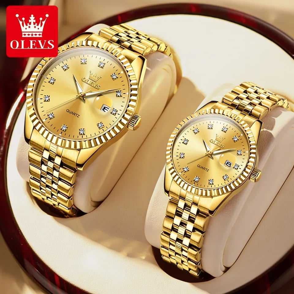 OLEVS 5526 Couple Gold