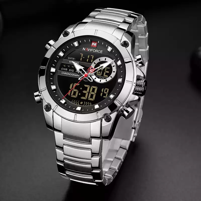 NAVIFORCE NF9163 Silver Black