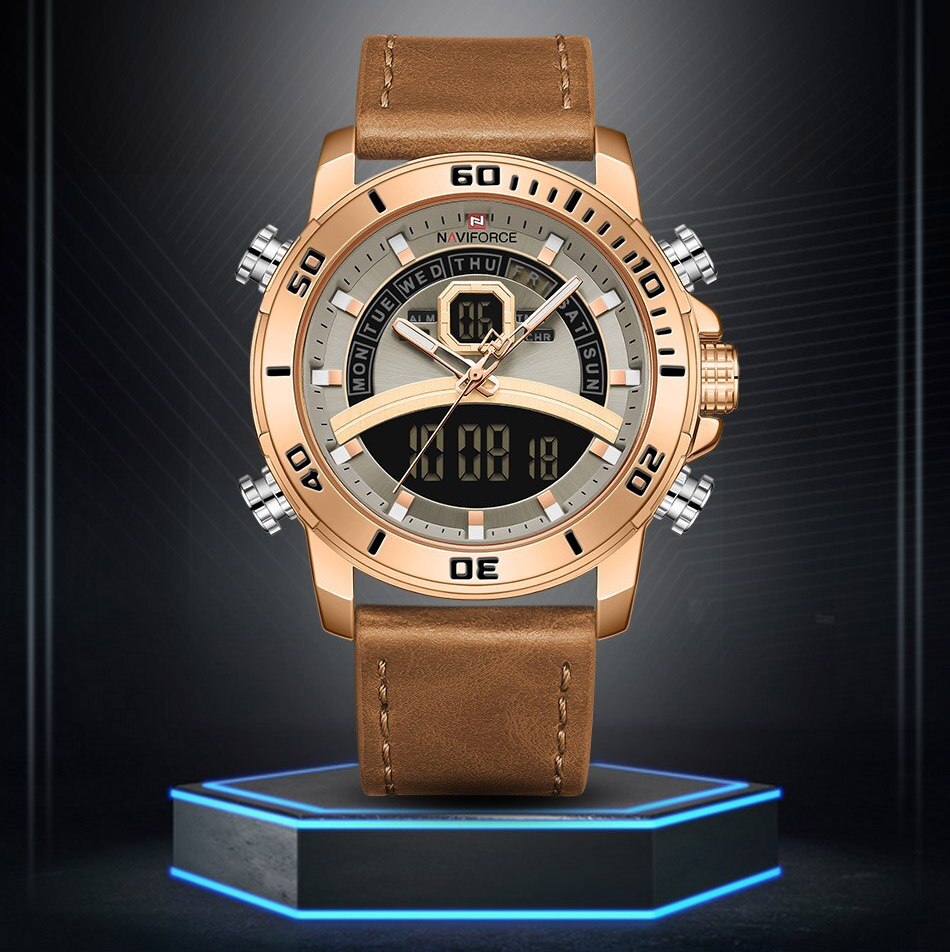 NAVIFORCE NF9181 Brown White Black