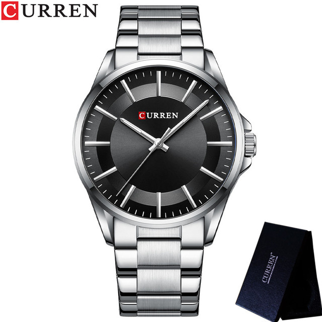 CURREN 8429 Silver Black