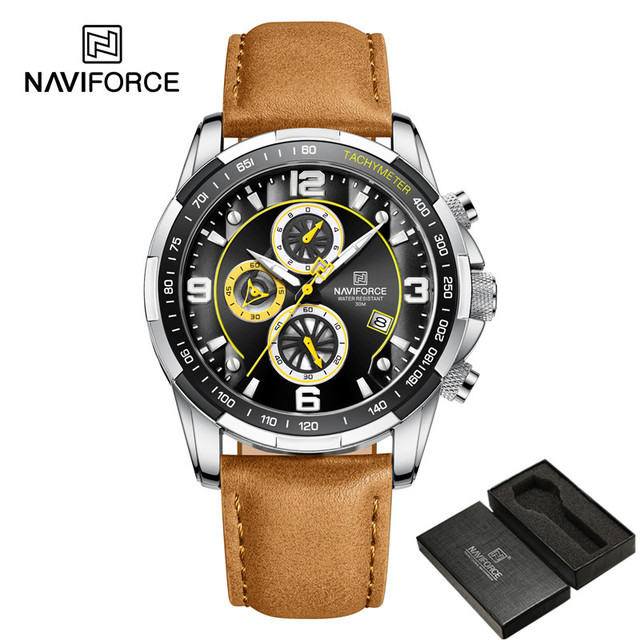 NAVIFORCE NF8020 Coffee Silver Black