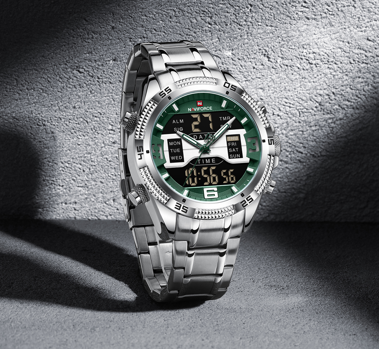 NAVIFORCE NF9201 Silver Green