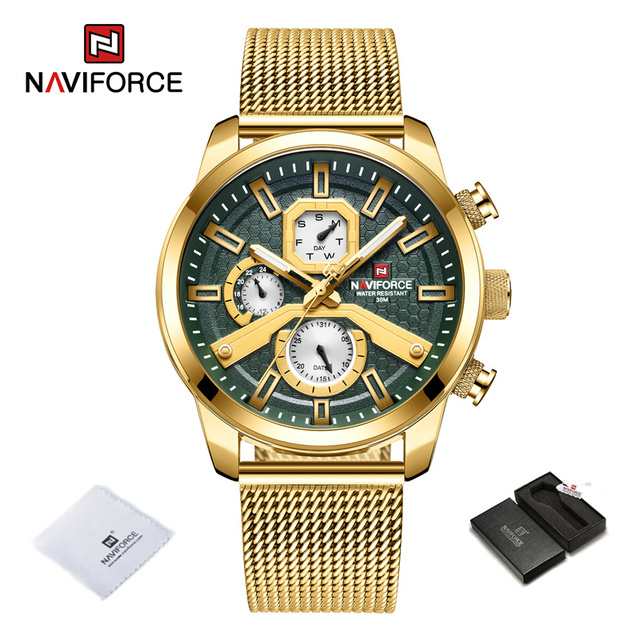 NAVIFORCE NF9211 Gold Green