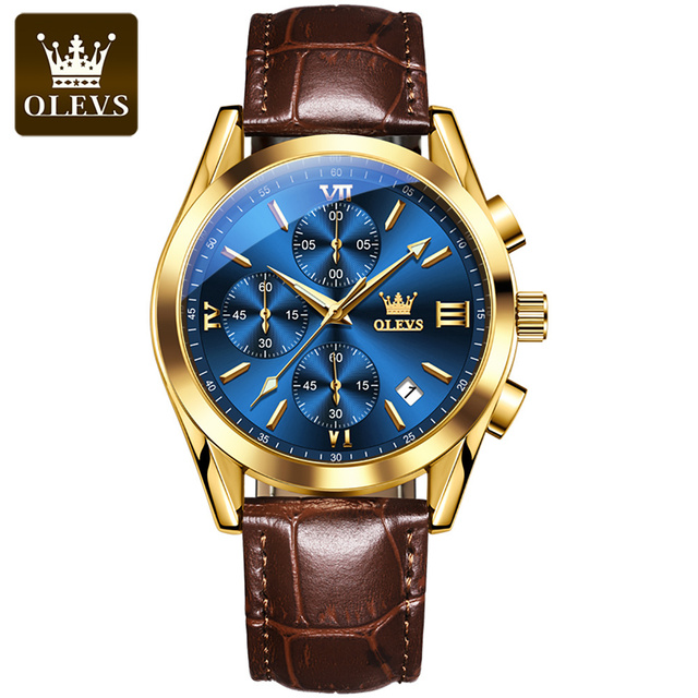 OLEVS 5610 Coffee Gold Blue