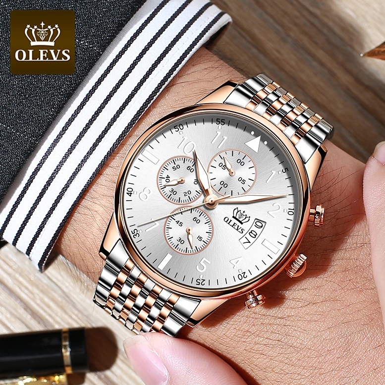 OLEVS 2869 Silver Gold White