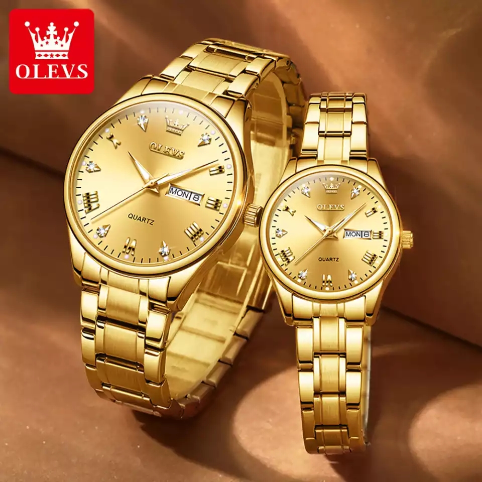 OLEVS 5563 Couple Gold