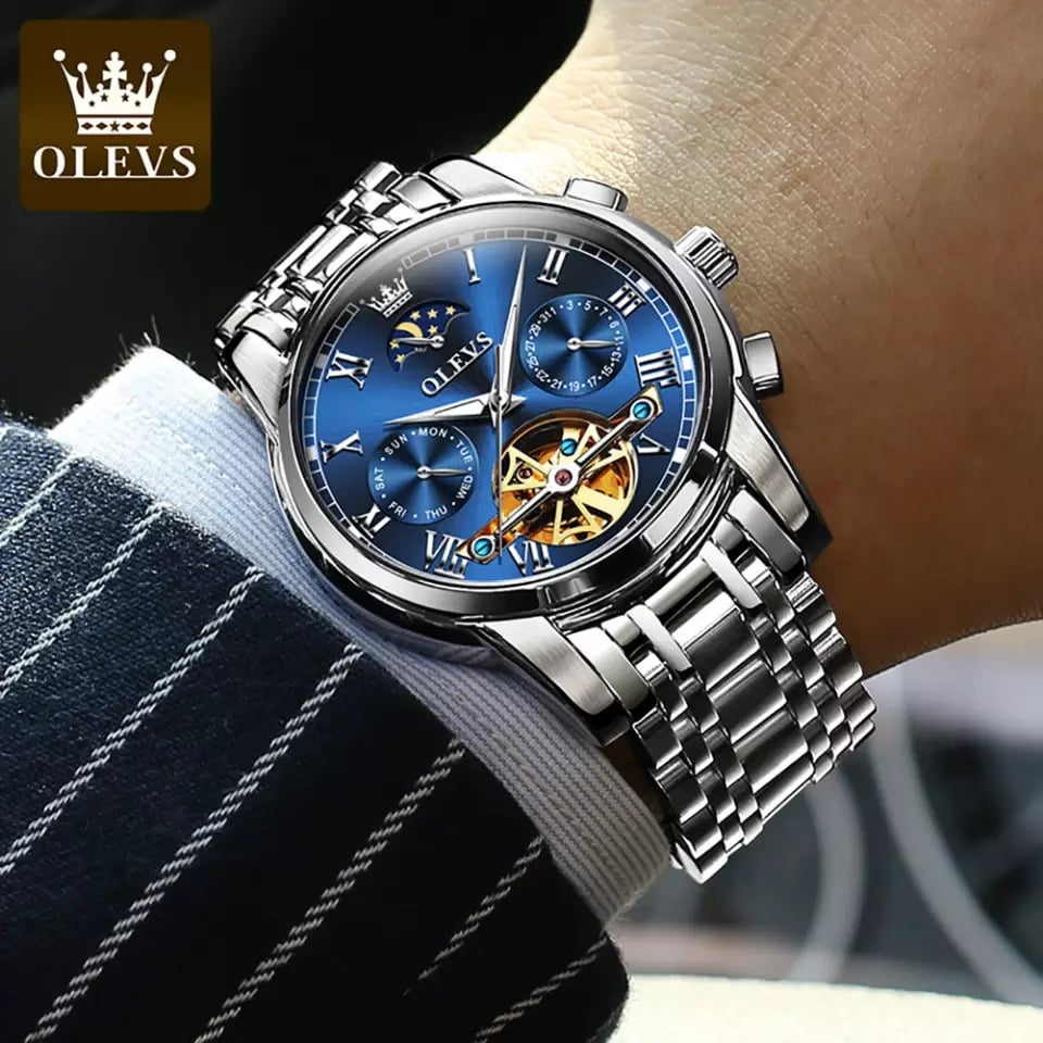 OLEVS 6617  Silver Gold Blue