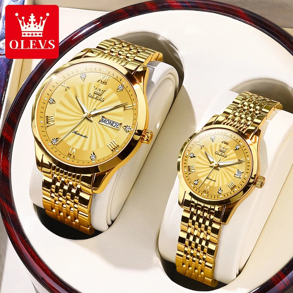 OLEVS 6630 Couple Gold