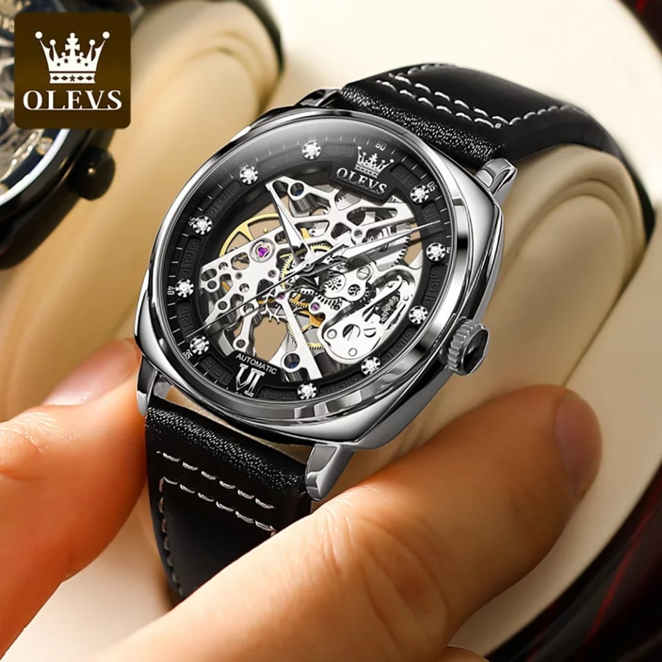 OLEVS 6651 Black Silver