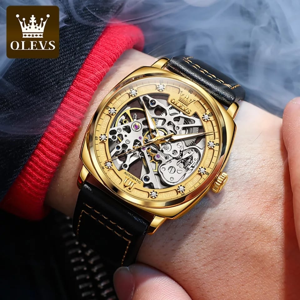 OLEVS 6651 Black Gold White