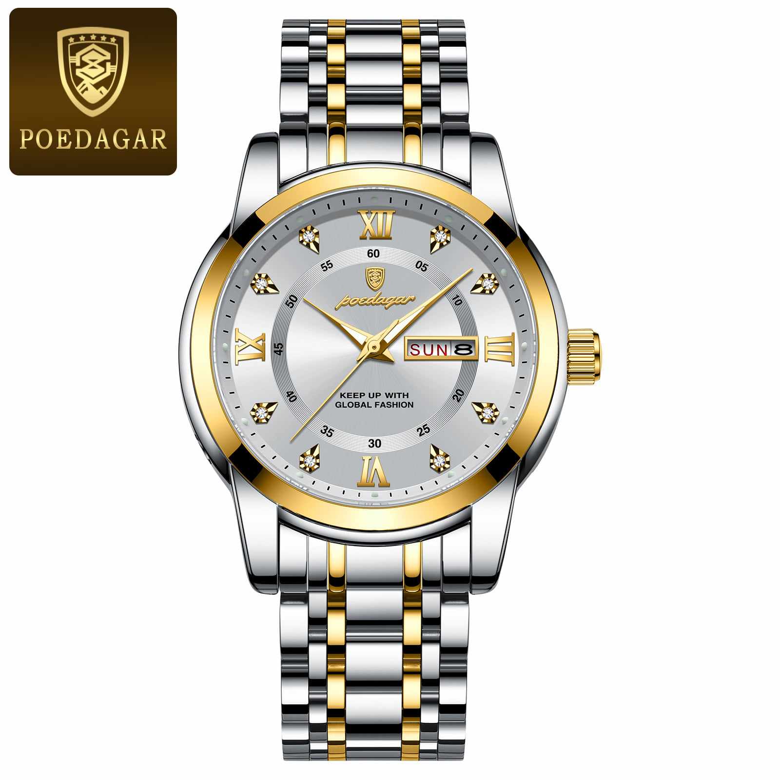 Poedagar 936 New silver gold white