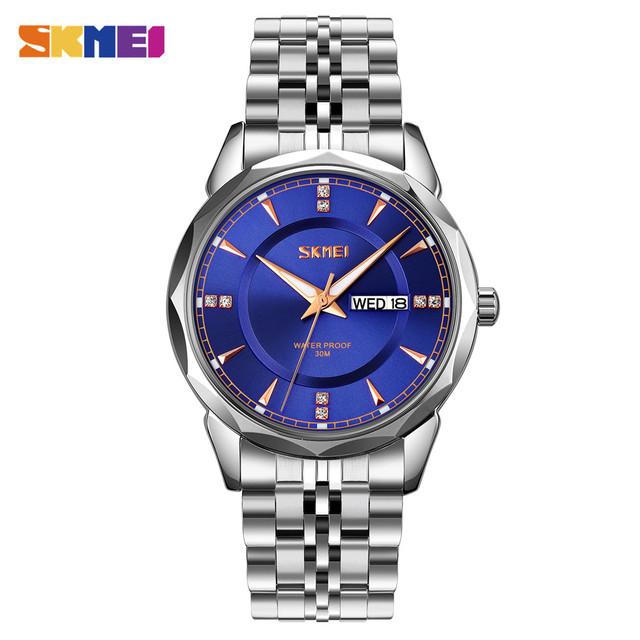 SKMEI 9268 Silver Blue