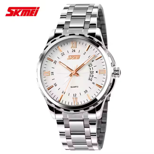 SKMEI 9069 NEW silver rose white