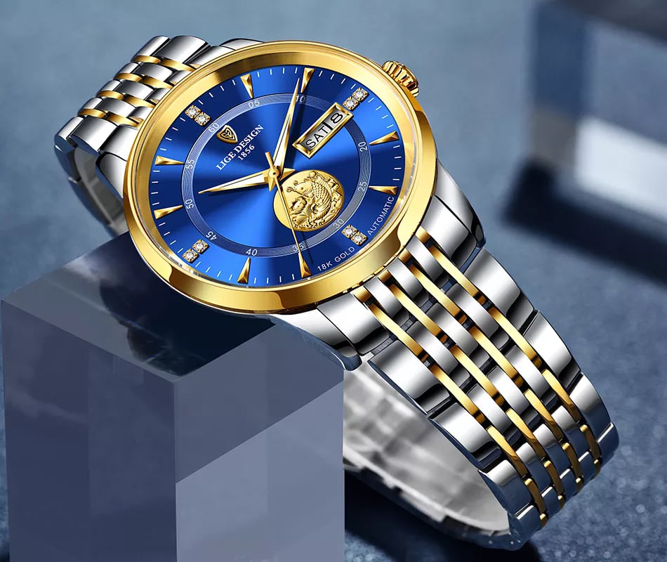 LIGE 10050 Silver Gold Blue