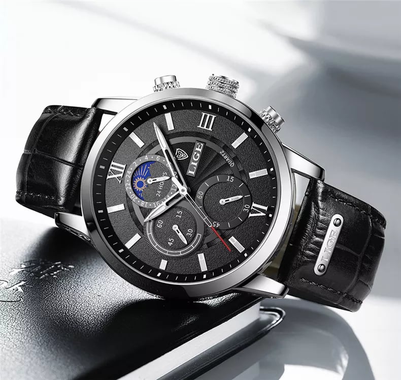 LIGE LG8932 Black Silver Black